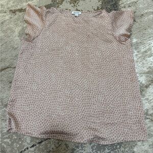 Nordstrom Blush Patterned Blouse